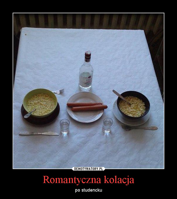 Romantyczna kolacja – po studencku 