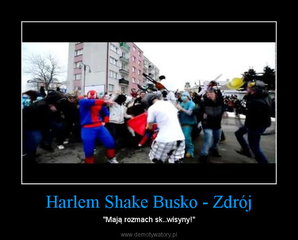 Harlem Shake Busko - Zdrój – "Mają rozmach sk..wisyny!" 