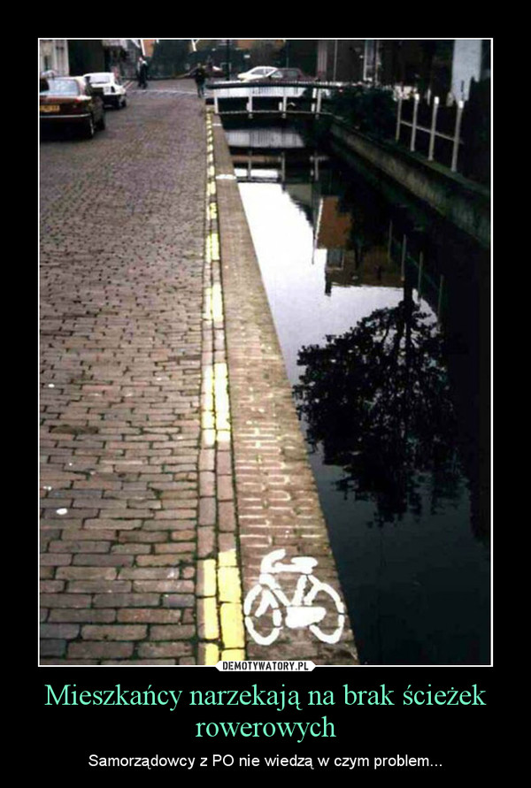 Mieszkańcy narzekają na brak ścieżek rowerowych – Samorządowcy z PO nie wiedzą w czym problem... 