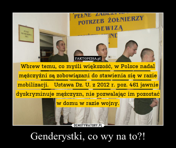 Genderystki, co wy na to?! –  