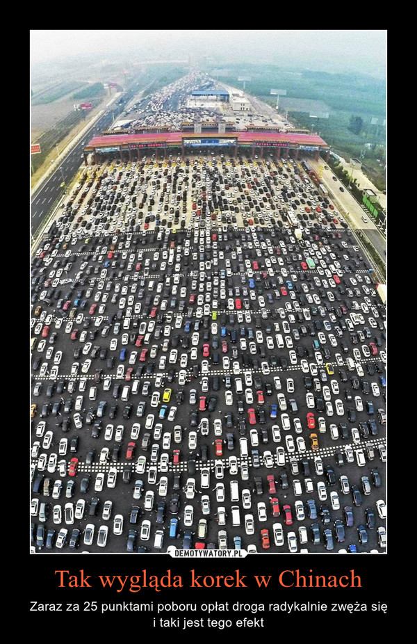 Tak wygląda korek w Chinach