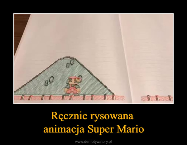 Ręcznie rysowana animacja Super Mario –  