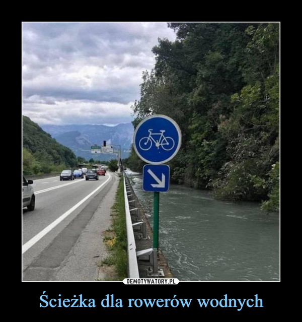 Ścieżka dla rowerów wodnych
