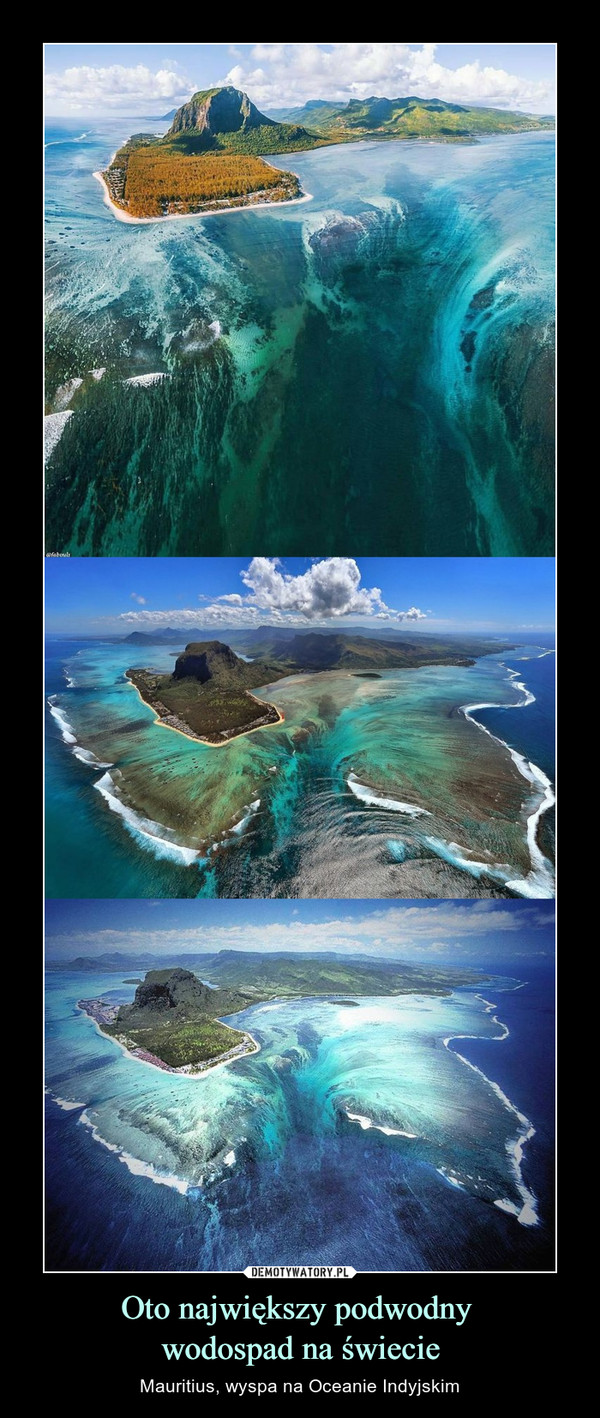 Oto największy podwodny wodospad na świecie – Mauritius, wyspa na Oceanie Indyjskim 