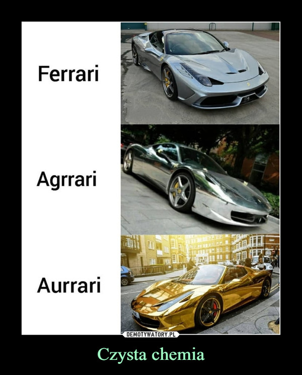 Czysta chemia –  Ferrari Agrrari Aurrari