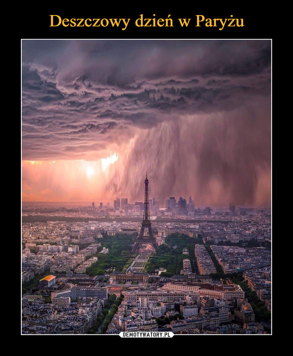 Deszczowy dzień w Paryżu