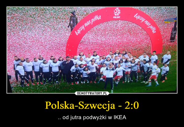 Polska-Szwecja - 2:0 – .. od jutra podwyżki w IKEA 