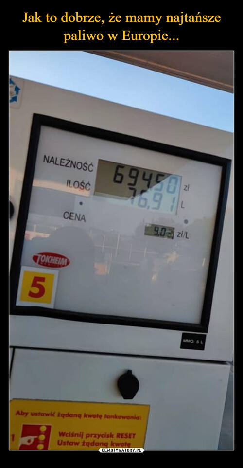 Jak to dobrze, że mamy najtańsze paliwo w Europie...