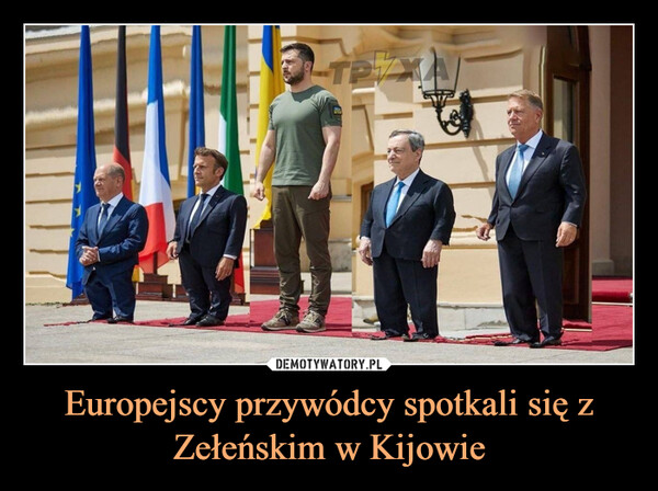 Europejscy przywódcy spotkali się z Zełeńskim w Kijowie –  