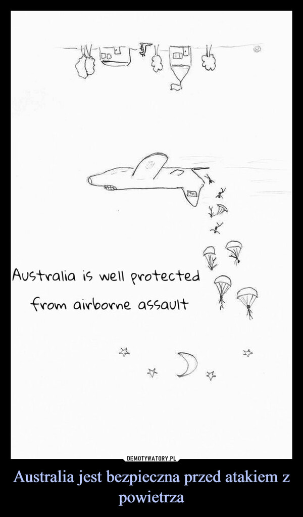 Australia jest bezpieczna przed atakiem z powietrza