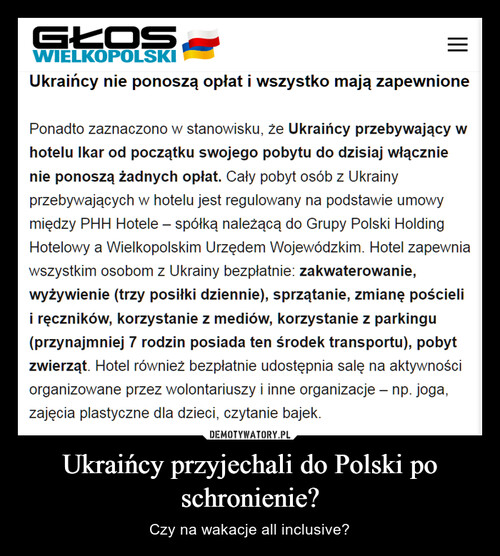 Ukraińcy przyjechali do Polski po schronienie?