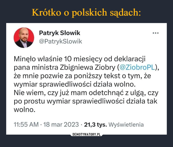 Krótko o polskich sądach: