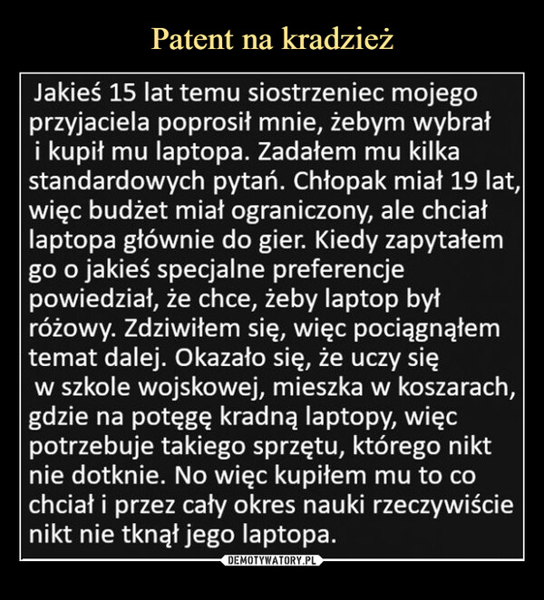 Patent na kradzież