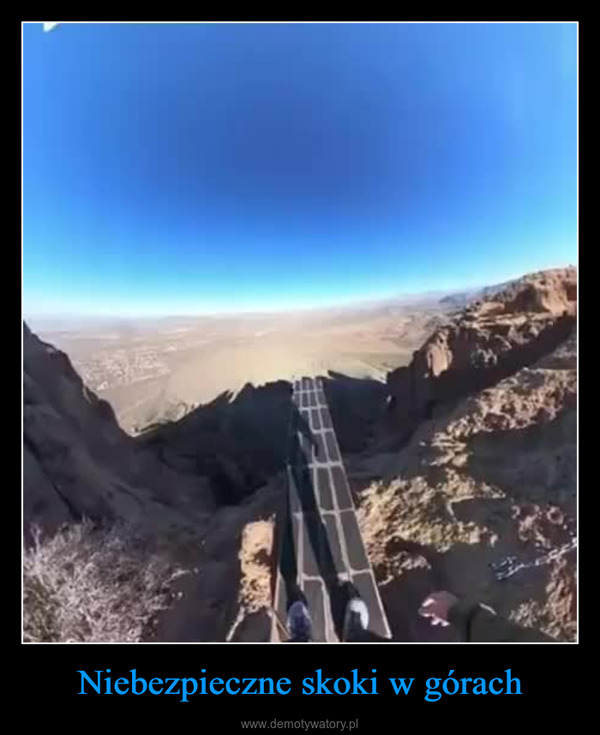 Niebezpieczne skoki w górach –  
