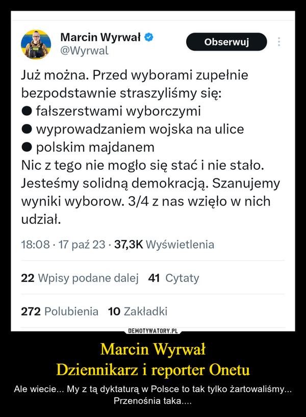 Marcin Wyrwał
Dziennikarz i reporter Onetu